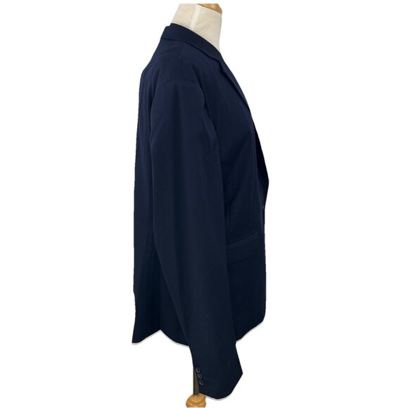 Wonder Woman Size 16 DC Comics Navy Blue Women Blazer Jacket Single Button Lined - Picture 7 of 12